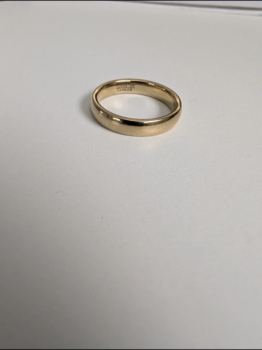 Tungsten Carbide Men's Rose Gold Wedding Band